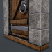 modello 3D di Antica porta in legno (animata) modello 3d comprare - rendering