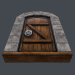 modèle 3D de Porte en bois ancienne (animée) modèle 3D acheter - rendu