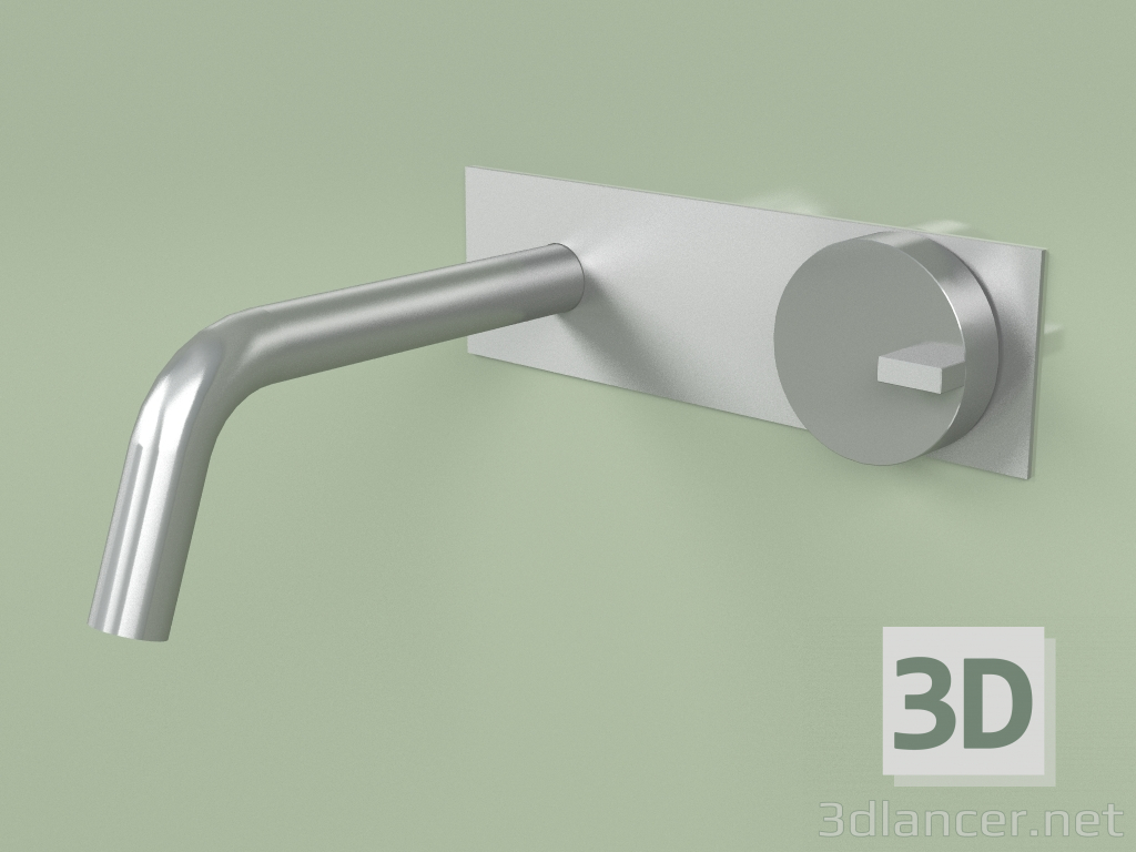 3D Modell Wandmontierter Hydro-Progressivmischer mit Auslauf (18 10 R, AS) - Vorschau