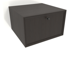 Mueble de pared TM 14 (400x400x250, madera marrón oscuro)