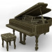 3d фортепьяно модель купить - ракурс