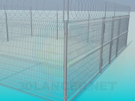 3d model Lattice fence - preview