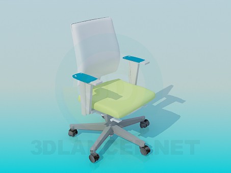 3D modeli Tekerlekler üzerinde sandalye - önizleme