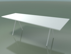 Стол трапециевидный 5412 (H 74 - 120-80x240 cm, laminate Fenix F01, V12)
