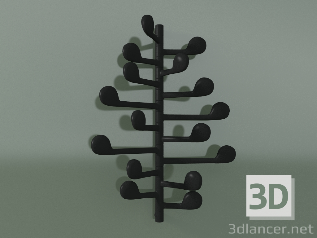 modello 3D Appendiabiti da parete a 16 raggi 4003 - anteprima