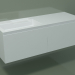 3D Modell Waschbecken mit Schublade (sx, L 144, P 50, H 48 cm) - Vorschau