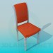 3 डी मॉडल साथ नक्काशीदार पैर कुर्सी - पूर्वावलोकन