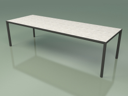 Dining table 006 (Metal Smoke, Gres Clay)