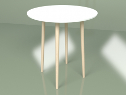Маленький обідній стіл Супутник 70 см (білий)