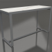 modello 3D Tavolo da bar 180 (DEKTON Aura, Antracite) - anteprima