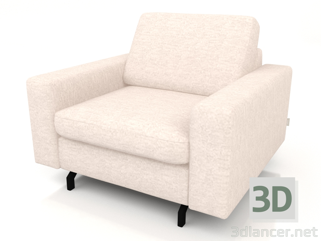 3D Modell Jean 1-Sitzer-Sofa (Beige) - Vorschau