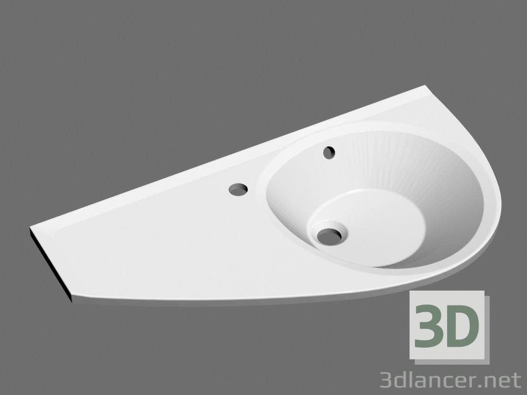 3D modeli Lavabo Avokado L - önizleme