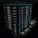 modèle 3D de Maison Appartement avec éclairage acheter - rendu