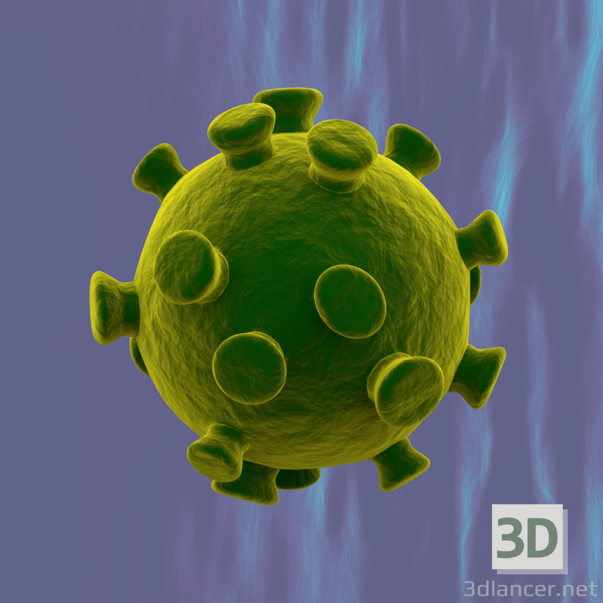 modello 3D di Coronavirus 2019-nCoV CNN comprare - rendering
