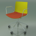 3d model Chair 0300 (5 wheels, with armrests, with a pillow on the seat, polypropylene PO00118) - preview