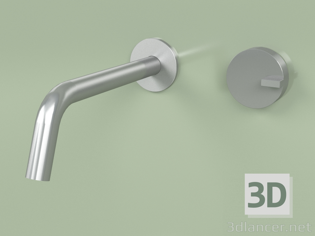 modello 3D Miscelatore idroprogressivo a parete con bocca di erogazione (18 11, AS) - anteprima