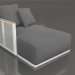 Modelo 3d Seção 2 do módulo do sofá à esquerda (cinza ágata) - preview