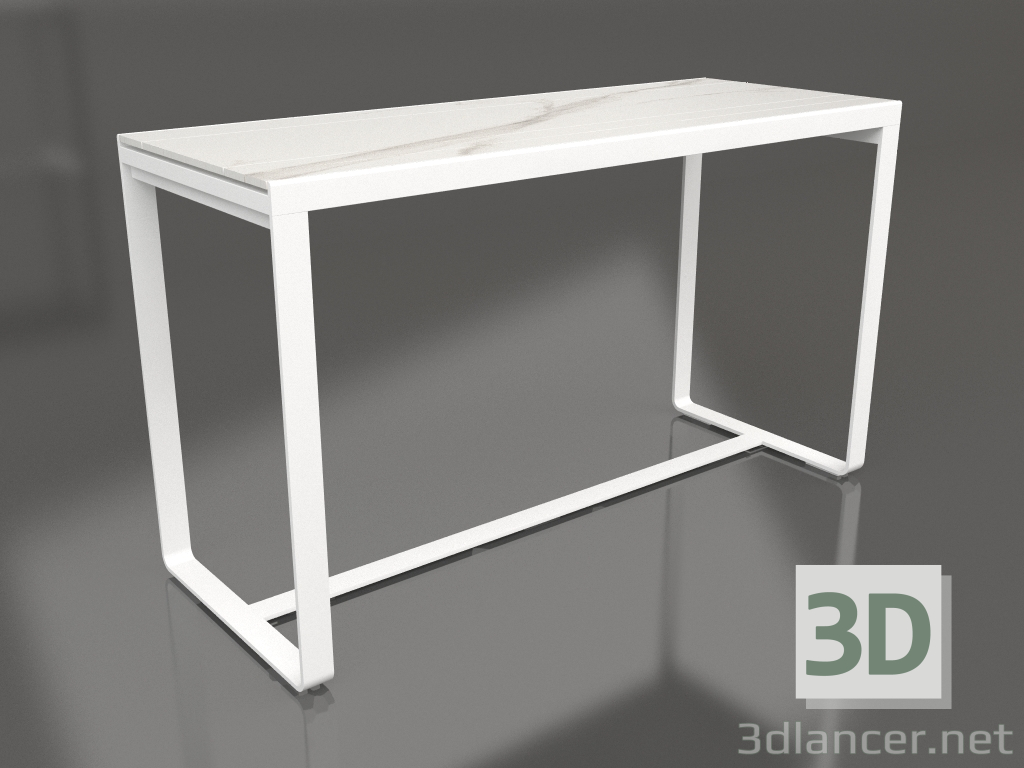 3D modeli Bar masası 180 (DEKTON Aura, Beyaz) - önizleme