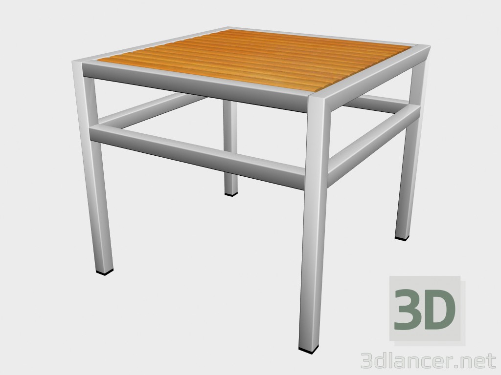 modello 3D Tavolino tavolo in legno laterale 78 761 - anteprima