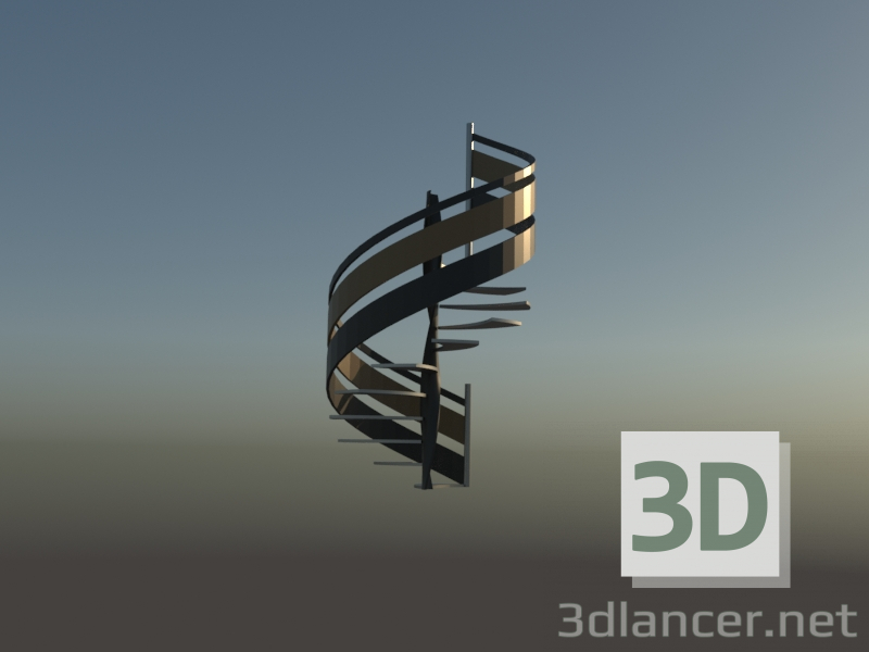 3d Stairs model buy - render