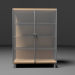 3d Glass cabinet model buy - render