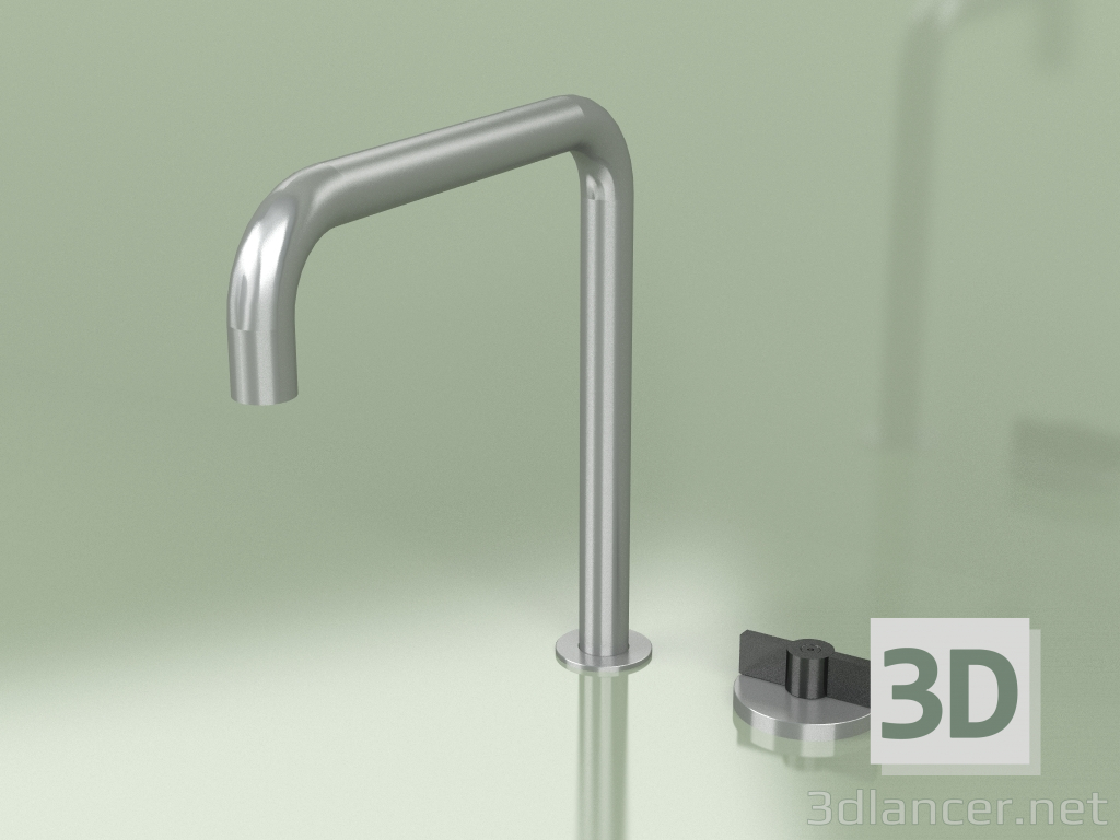 3d model 2-hole hydro-progressive mixer with swivel spout (19 32, AS-ON) - preview