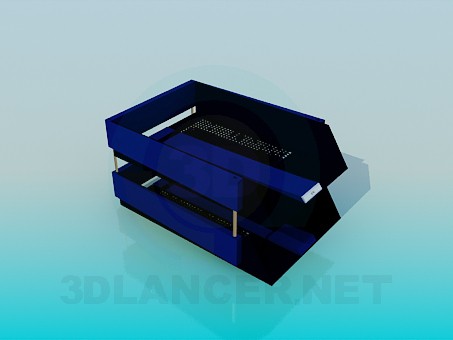 Modelo 3d Escaninhos do tabletop para títulos - preview