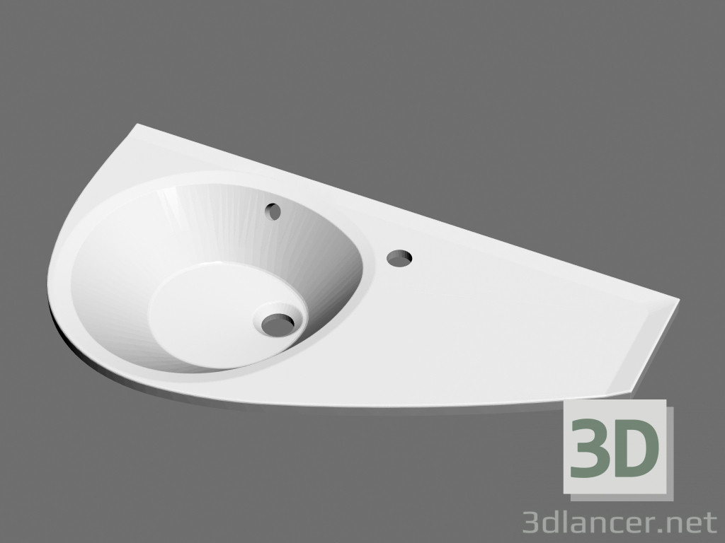 modello 3D Lavabo Avocado R - anteprima