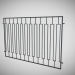 3d model Fence. Section section - preview