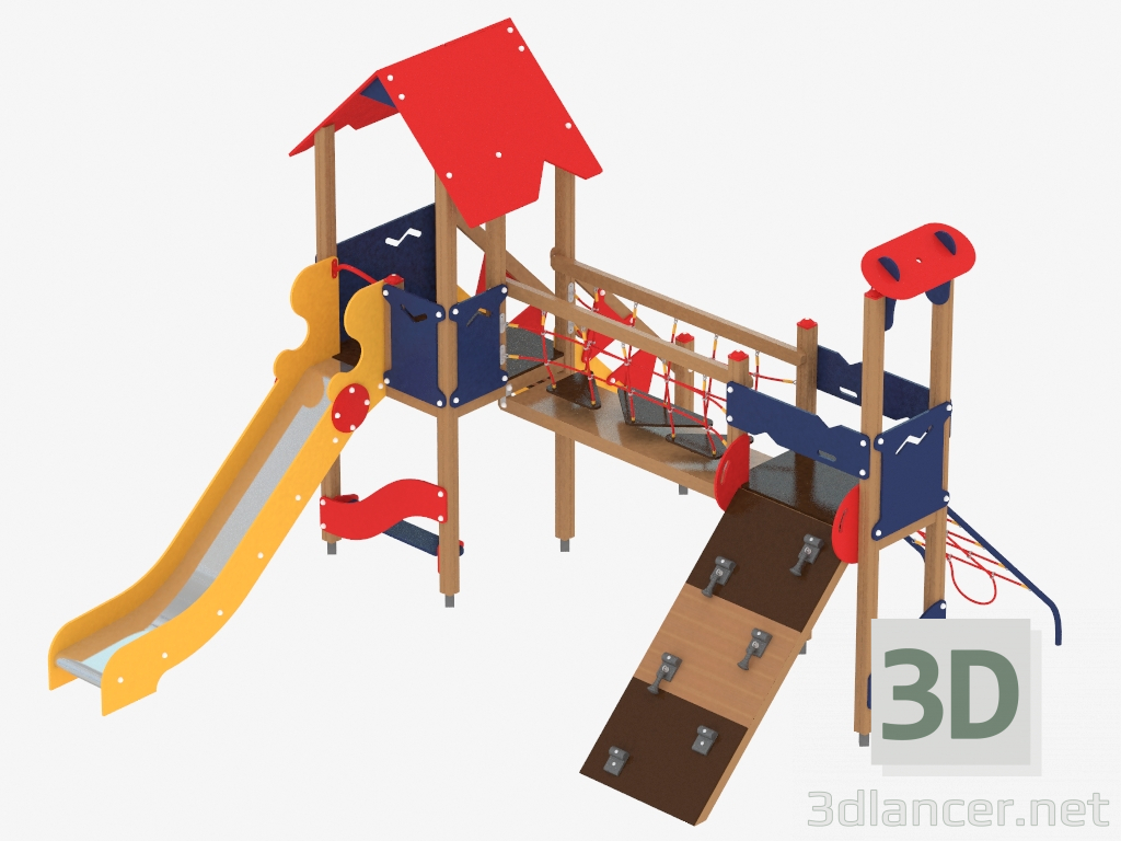 modello 3D Complesso giochi per bambini (1211) - anteprima