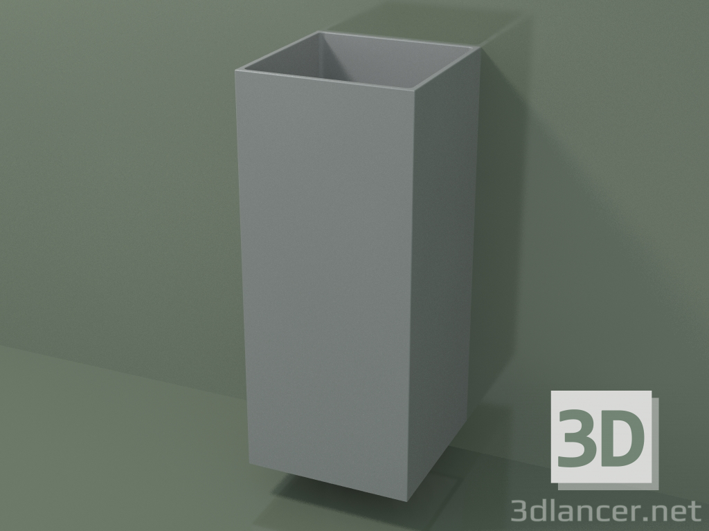 3d model Wall-mounted washbasin (03UN16102, Silver Gray C35, L 36, P 36, H 85 cm) - preview