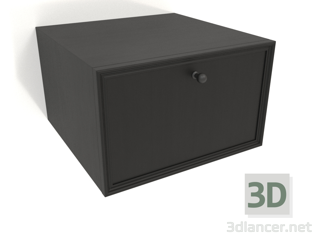 modello 3D Pensile TM 14 (400x400x250, legno nero) - anteprima