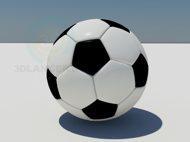 3d model balón de fútbol - vista previa