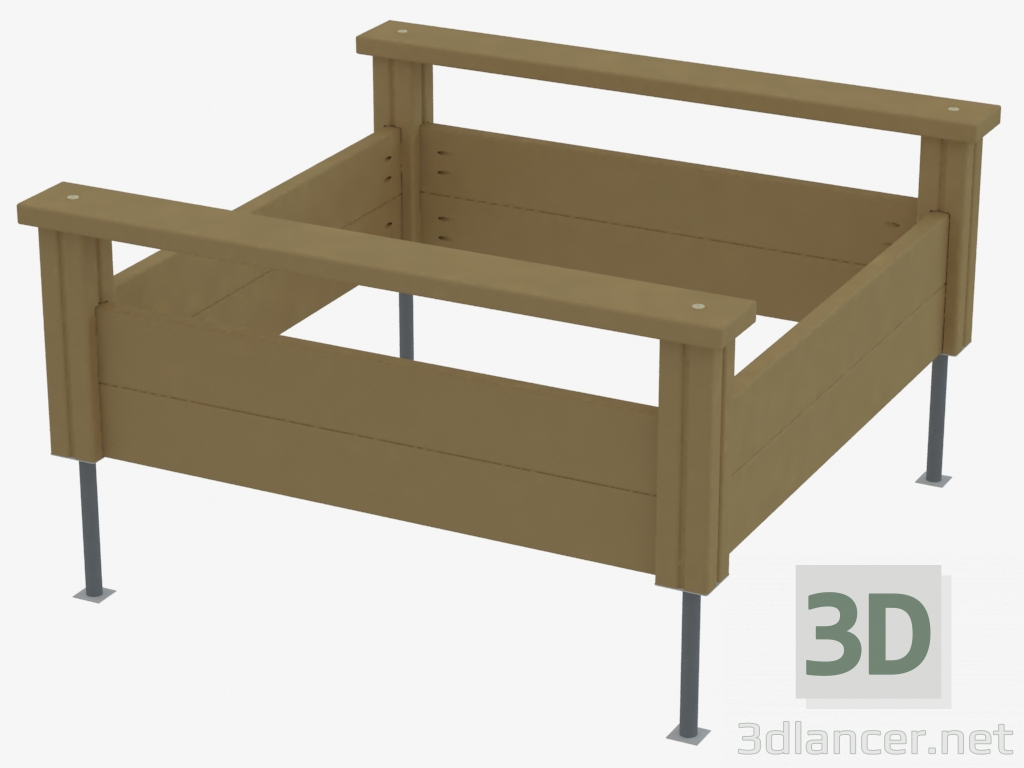 modello 3D Sandbox per giochi per bambini (K5310) - anteprima