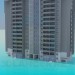 3d модель Жилая многоэтажка – превью