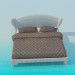 3d модель Ліжко з м'яким бильцем – превью