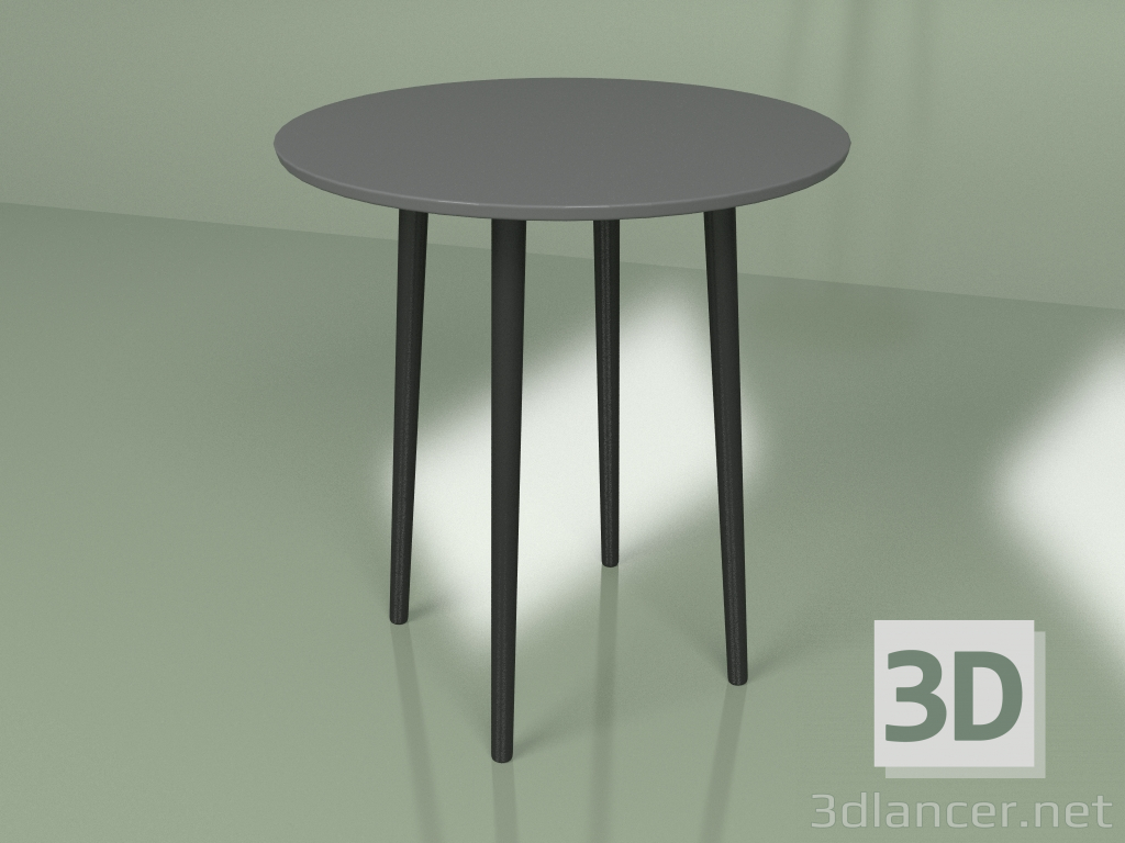 3d модель Маленький обеденный стол Спутник 70 см (темно-серый) – превью
