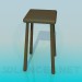 3d model High stool - preview