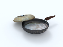 Experienced frying pan (real)