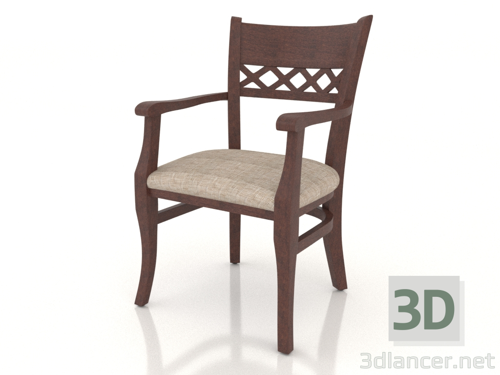 3d model Chair (armchair) Edinburgh (Old Walnut) - preview