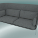 3D Modell Sofa Sofa (LN7, 90 x 232 H 115 cm, verchromte Beine, Hot Madison 724) - Vorschau