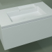 modèle 3D Lavabo avec tiroir (L 96, P 50, H 48 cm) - preview