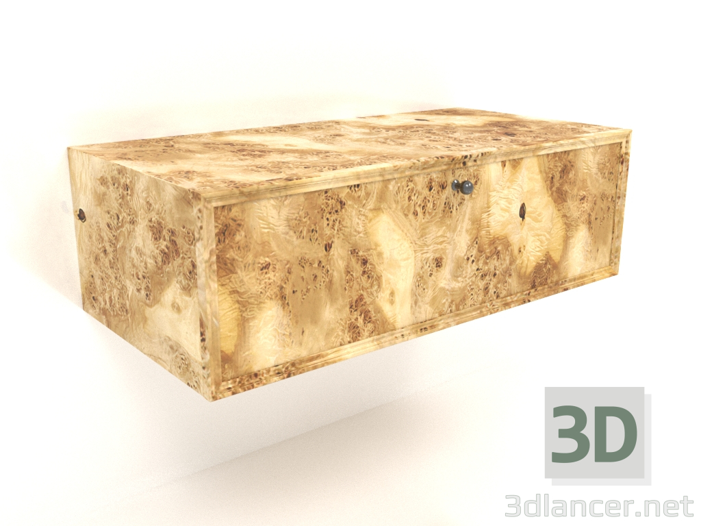 modèle 3D Armoire murale TM 14 (800x400x250, échelle en placage de bois) - preview