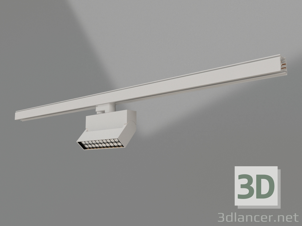 modello 3D Lampada LGD-LOFT-TRACK-4TR-S170-20W Day4000 (WH, 24 gradi) - anteprima