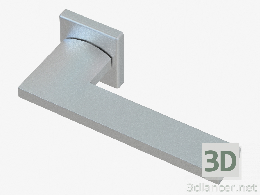 Modelo 3d Alça de maçaneta da porta (Matt Chrome) - preview