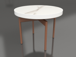 Round coffee table Ø60 (White, DEKTON Aura)