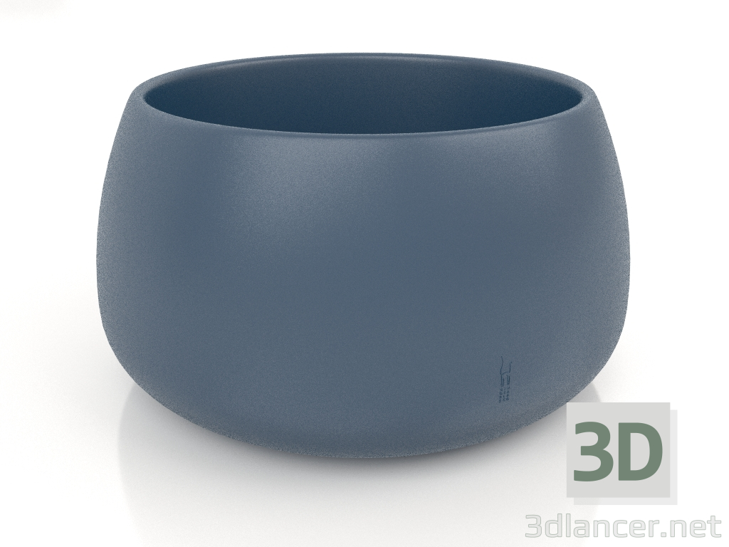 3d model Plant pot 3 (Grey blue) - preview