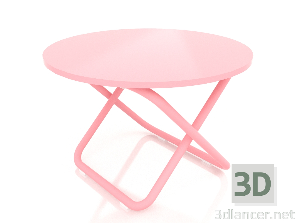 3 डी मॉडल निम्न तालिका Ø60 (गुलाबी) - पूर्वावलोकन