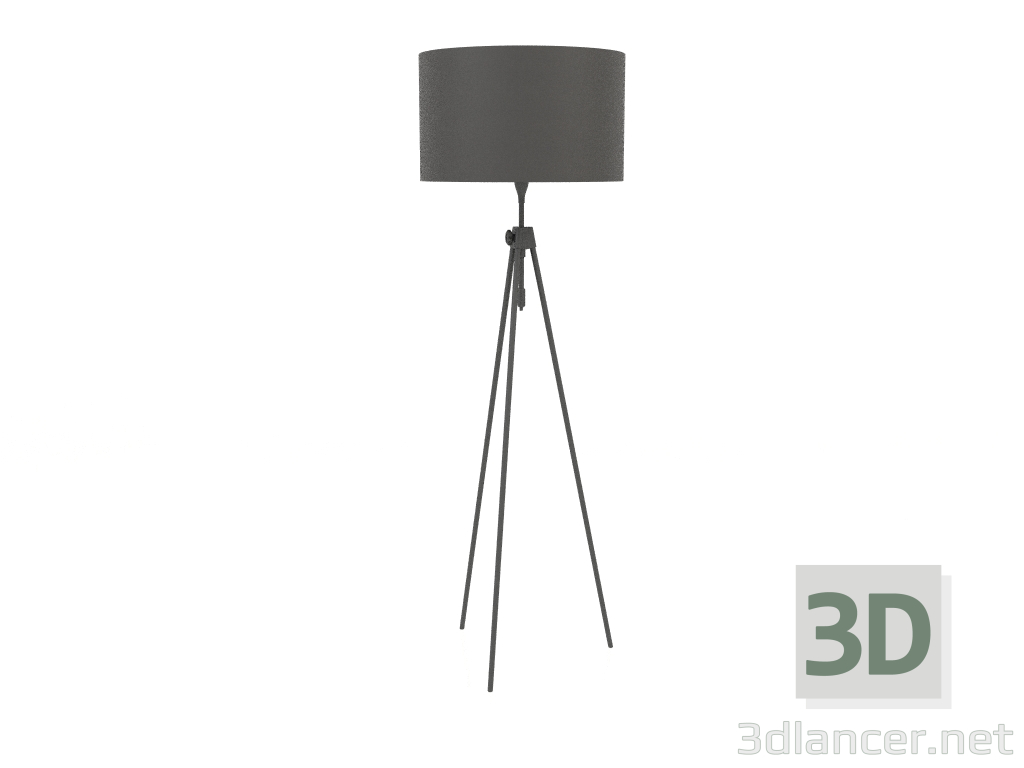 3d model Lámpara de pie Lesley (Negro) - vista previa