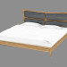 3D modeli Klasik tarzda çift kişilik yatak (jsb1030) - önizleme